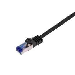 Patchcord LogiLink C6A013S Cat.6A S/FTP Ultraflex 0,25m czarny LogiLink
