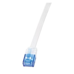 Patchcord LogiLink CF2051U CAT.6 U/UTP 2 m, płaski, biały LogiLink