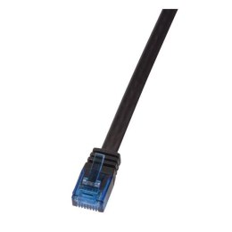 Patchcord LogiLink CF2073U CAT.6 U/UTP 5 m, płaski, czarny LogiLink
