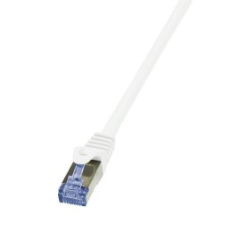 Patchcord LogiLink CQ4011S Cat.6A/7 600 MHz S/FTP PIMF 0,25m biały LogiLink