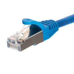 Patchcord RJ45, Netrack osłonka zalewana, kat. 5e FTP/STP, 7m niebieski NETRACK