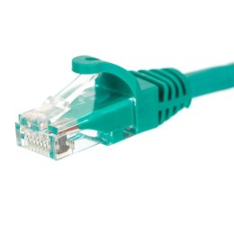 Patchcord RJ45, Netrack osłonka zalewana, kat. 5e UTP, 0,25m zielony NETRACK