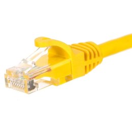 Patchcord RJ45, Netrack osłonka zalewana, kat. 5e UTP, 3m żółty NETRACK