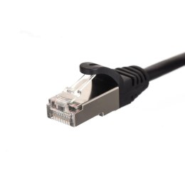 Patchcord RJ45, kat. 6 FTP F/UTP, 0,25m, Netrack, czarny NETRACK