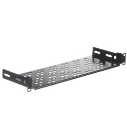 Półka do szafy 19'' Netrack 1U/150mm, czarny NETRACK