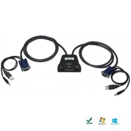 Przełącznik KVM Manhattan 2-portowy USB, Audio Manhattan