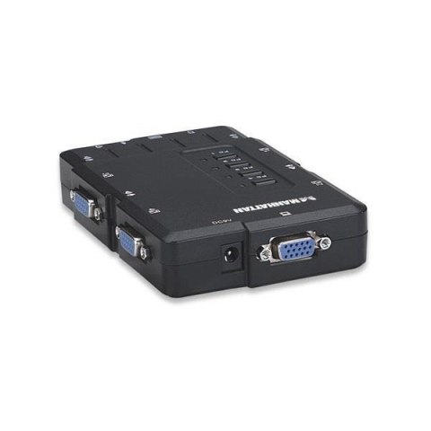 Przełącznik KVM Manhattan 4-portowy USB, Audio Manhattan Przełącznik KVM Manhattan 4-portowy USB, Audio Manhattan