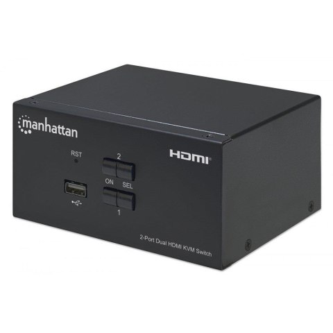 Przełącznik KVM Manhattan HDMI / USB 2x1 Dual-Monitor Video 4K*30Hz Manhattan Przełącznik KVM Manhattan HDMI / USB 2x1 Dual-Monitor Video 4K*30Hz Manhattan