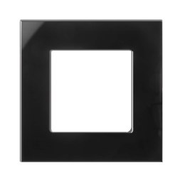 Ramka szklana Maclean MCE730B pojedyncza, czarna, 86x86mm Maclean
