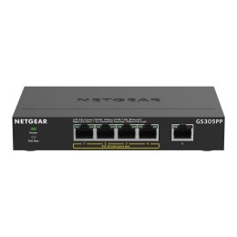 Switch niezarządzalny Netgear GS305PPv3 5x 100M/1G (4xPoE+ 83W) Netgear