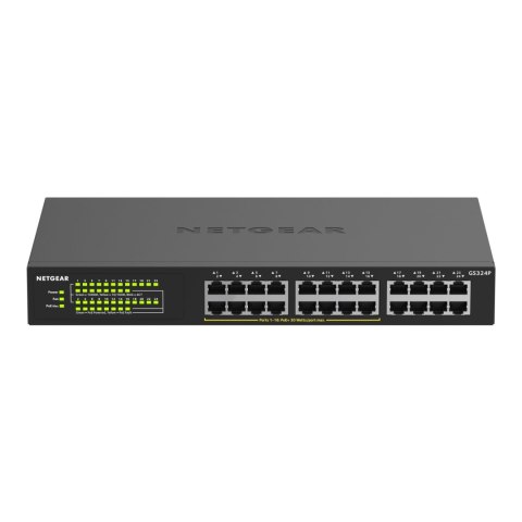 Switch niezarządzalny Netgear GS324P 24x 10M/100M/1G (16x PoE+ 190W) Netgear Switch niezarządzalny Netgear GS324P 24x 10M/100M/1G (16x PoE+ 190W) Netgear