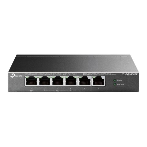 Switch niezarządzalny TP-Link SG1006PP 6GE (3PoE+ 1PoE++) TP-Link Systems Inc. Switch niezarządzalny TP-Link SG1006PP 6GE (3PoE+ 1PoE++) TP-Link Systems Inc.
