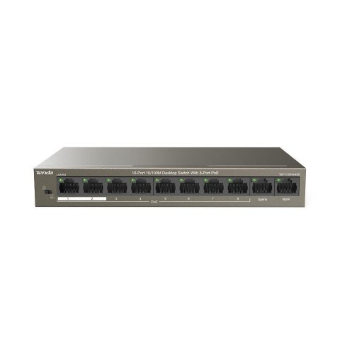 Switch niezarządzalny Tenda TEF1110P 8-port Ethernet Switch 10/100 Mb/s PoE 63W Tenda Switch niezarządzalny Tenda TEF1110P 8-port Ethernet Switch 10/100 Mb/s PoE 63W Tenda