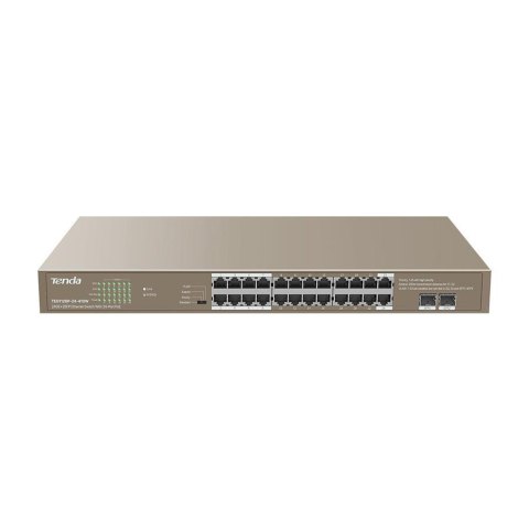 Switch niezarządzalny Tenda TEG1126P-24-410W 24-port 1GbE PoE 410W Tenda Switch niezarządzalny Tenda TEG1126P-24-410W 24-port 1GbE PoE 410W Tenda