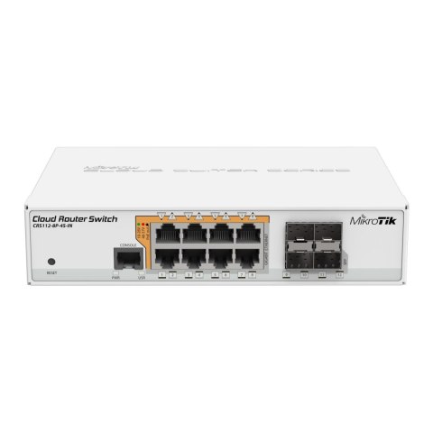 Switch zarządzalny MikroTik Smart CRS112-8P-4S-IN 8x 1GbE 4x SFP PoE-out Mikrotikls Switch zarządzalny MikroTik Smart CRS112-8P-4S-IN 8x 1GbE 4x SFP PoE-out Mikrotikls