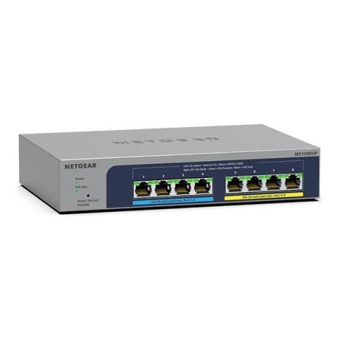 Switch zarządzalny Netgear MS108EUP-100EUS 8x2,5GbE PoE 230W Netgear Switch zarządzalny Netgear MS108EUP-100EUS 8x2,5GbE PoE 230W Netgear
