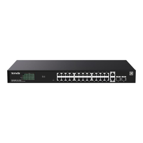 Switch zarządzalny Tenda TEG2228P-24-410W 26x1GbE + 2SFP PoE 410W Tenda Switch zarządzalny Tenda TEG2228P-24-410W 26x1GbE + 2SFP PoE 410W Tenda