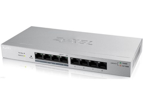 Switch zarządzalny Zyxel GS1200-8HP v2 8x10/100/1000 4xPoE+ RJ45 ZYXEL Switch zarządzalny Zyxel GS1200-8HP v2 8x10/100/1000 4xPoE+ RJ45 ZYXEL