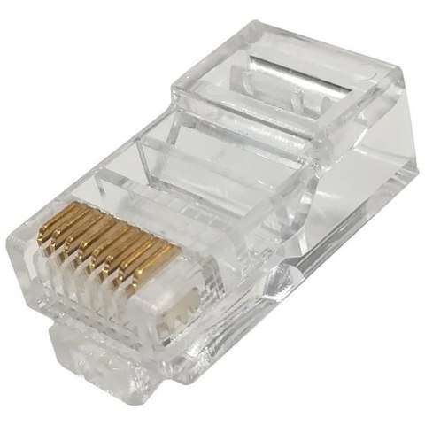 Wtyk RJ45 UTP kat. 5e, drut, Netrack, przelotowy (100 szt) NETRACK Wtyk RJ45 UTP kat. 5e, drut, Netrack, przelotowy (100 szt) NETRACK