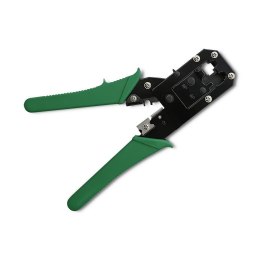 Zaciskarka Qoltec modułowa do cięcia i zaciskania kabli Ethernet 8P 6P 4P Qoltec