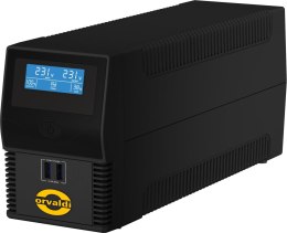Zasilacz awaryjny UPS ORVALDI i600 LCD USB line-interactive ORVALDI