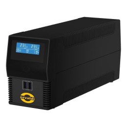 Zasilacz awaryjny UPS ORVALDI i850 LCD USB (4XIEC) line-interactive ORVALDI