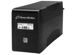 Zasilacz awaryjny UPS Power Walker Line-Interactive 650VA 2xSCHUKO RJ11 USB LCD Power Walker