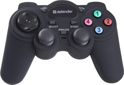 Gamepad przewodowy Defender GAME RACER, tryb turbo, efekt wibracji, USB/PS2/PS3 Defender