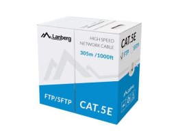 Kabel FTP Lanberg 100Mb/s 305m drut CCA LANBERG