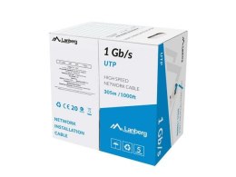 Kabel UTP Lanberg 1Gb/s 305m drut CCA niebieski LANBERG