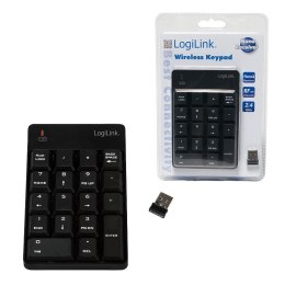 Klawiatura bezprzewodowa LogiLink ID0120 18 klawiszy czarna LogiLink