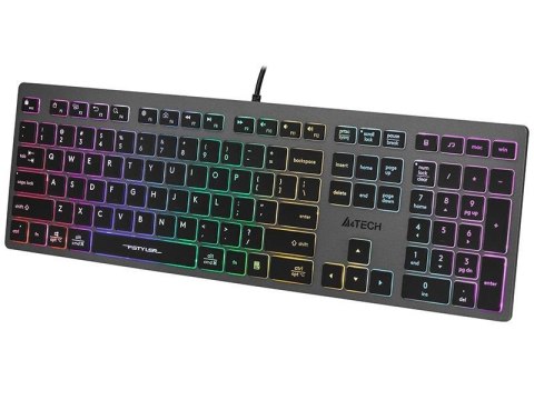 Klawiatura przewodowa A4Tech FSTYLER FX60H (Neon Backlit) czarno-grafitowa A4Tech Klawiatura przewodowa A4Tech FSTYLER FX60H (Neon Backlit) czarno-grafitowa A4Tech
