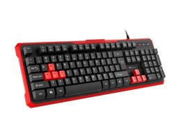 Klawiatura przewodowa Genesis Rhod 110 Gaming czarno-czerwona Genesis