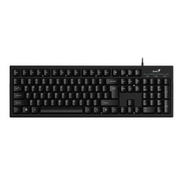 Klawiatura przewodowa Genius KB-100 Offcie black, Full size, odporna na zalanie Genius