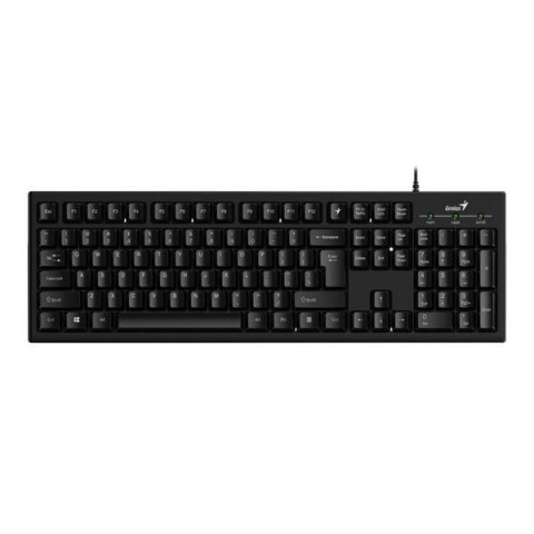 Klawiatura przewodowa Genius KB-100 Offcie black, Full size, odporna na zalanie Genius Klawiatura przewodowa Genius KB-100 Offcie black, Full size, odporna na zalanie Genius