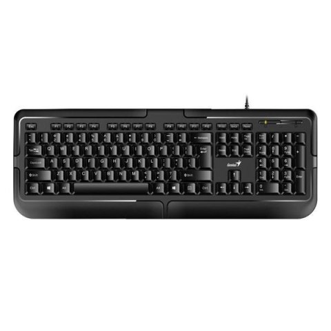 Klawiatura przewodowa Genius KB-118 Elegant black Biurowa, odporna na zalanie Genius Klawiatura przewodowa Genius KB-118 Elegant black Biurowa, odporna na zalanie Genius