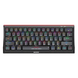 Klawiatura przewodowa Marvo Hecate 61R BK TKL 60% Mechaniczna Gaming RGB Marvo