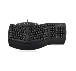 Klawiatura przewodowa Perixx PERIBOARD-512 Classic Ergonomic, czarna Perixx
