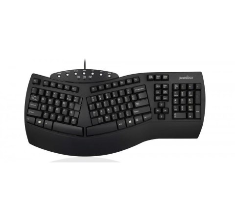 Klawiatura przewodowa Perixx PERIBOARD-512 Classic Ergonomic, czarna Perixx Klawiatura przewodowa Perixx PERIBOARD-512 Classic Ergonomic, czarna Perixx