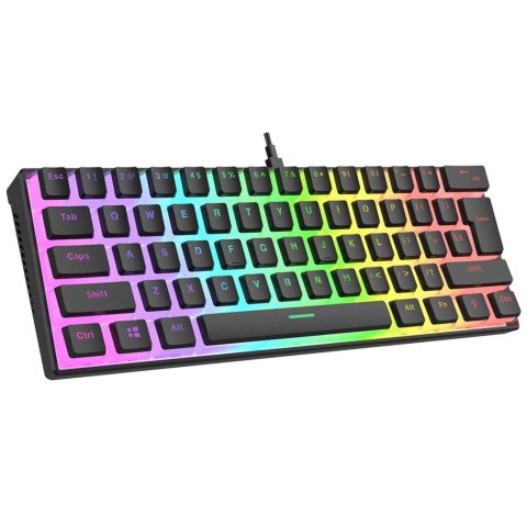 Klawiatura przewodowa Rampage RADIANT K11 gamingowa mechaniczna Pudding RGB RED Rampage Klawiatura przewodowa Rampage RADIANT K11 gamingowa mechaniczna Pudding RGB RED Rampage