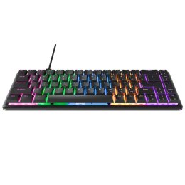 Klawiatura przewodowa Rampage REBEL-BLACKBS gamingowa mechaniczna Rainbow Light, niski profil Rampage