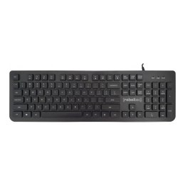 Klawiatura przewodowa Rebeltec SOLIDERO USB czarna Rebeltec