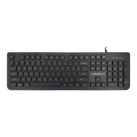 Klawiatura przewodowa Rebeltec SOLIDERO USB czarna Rebeltec Klawiatura przewodowa Rebeltec SOLIDERO USB czarna Rebeltec