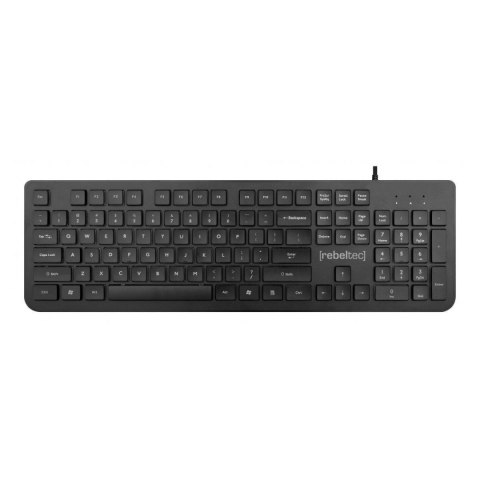 Klawiatura przewodowa Rebeltec SPIRO USB czarna Rebeltec Klawiatura przewodowa Rebeltec SPIRO USB czarna Rebeltec