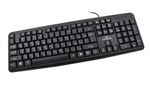 Klawiatura przewodowa Titanum TK101BG BULGARIAN USB czarna Titanum Klawiatura przewodowa Titanum TK101BG BULGARIAN USB czarna Titanum