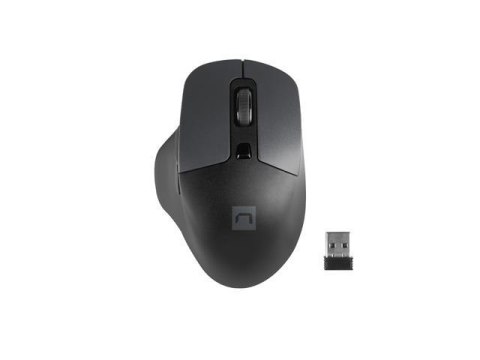 Mysz bezprzewodowa Natec Blackbird 2 optyczna NANO 2.4GHz czarna z cichym klikiem Natec Mysz bezprzewodowa Natec Blackbird 2 optyczna NANO 2.4GHz czarna z cichym klikiem Natec