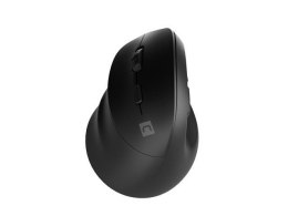 Mysz bezprzewodowa Natec Crake 2 Bluetooth 5.2 + 2.4GHz 2400DPI wertykalna czarna dla leworęcznych Natec