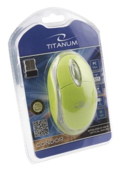 Mysz bezprzewodowa Titanum 3D Condor optyczna 2.4 GHz zielona Titanum