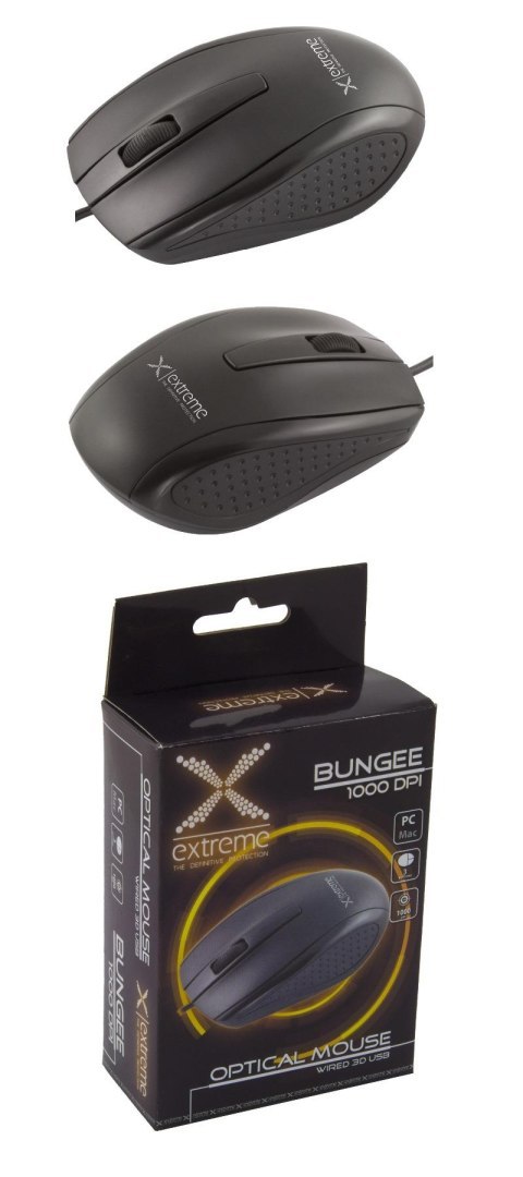 Mysz przewodowa Extreme 3D BUNGEE XM110K optyczna czarna Extreme Mysz przewodowa Extreme 3D BUNGEE XM110K optyczna czarna Extreme