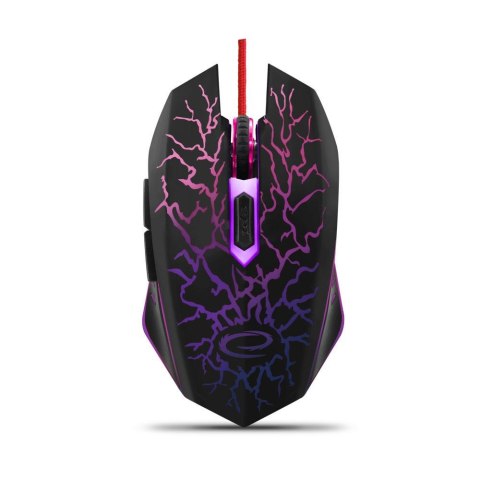 Mysz przewodowa Esperanza MX211 Lightning optyczna Gaming 6D USB czarna ESPERANZA Mysz przewodowa Esperanza MX211 Lightning optyczna Gaming 6D USB czarna ESPERANZA